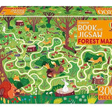 Forest Maze Adventure: 300-Piece Jigsaw & Puzzle Book Gift Set | Usborne Book and Jigsaw | By Kate Nolan