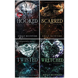 Emily McIntire Never After Series Collection – 4 Book Set Hooked,Scarred, Wretched, Twisted | Romance Fiction & Love Stories for Young Adults Ages 12+