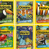 National Geographic Kids Find It! Explore It! 6-Book Collection|Educational Nonfiction Series on Animals, Oceans, Dinosaurs, Insects, Nature & History