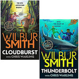 Jack Courtney Adventures Series 2 Books Collection Set by Wilbur Smith (Cloudburst & Thunderbolt)
