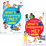 Usborne What's Happening to Me? 2 Books Collection Set - The Boy One and The Girl One | Growing Up and Puberty Guide for Boys and Girls (Paperback) | Body Changes, Emotions, Hygiene and Relationships | Ages 9-14