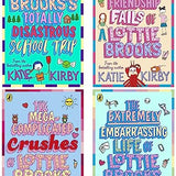 Lottie Brooks Series by Katie Kirby 4 Books Collection | The Extremely Embarrassing Life, The Catastrophic Friendship Fails & More | kids Book Set