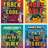 Minecraft Stonesword Saga Series 4 Books Collection Set By Nick Eliopulos (Minecraft: Crack in the Code!, Minecraft: Mobs Rule!, Minecraft: NEW PETS ON THE BLOCK & Minecraft: To Bee, Or Not to Bee!)