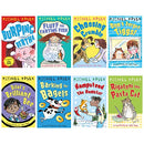 Michael Rosen 8 Books Collection(Burping Bertha, Fluff the Farting Fish, Choosing Crumble, Don't Forget Tiggs!, Bilal's Brilliant Bee,Barking for Bagels,Hampstead the Hamster & Rigatoni the Pasta Cat)