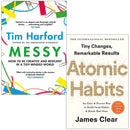 Messy The Power of Disorder to Transform Our Lives By Tim Harford & Atomic Habits By James Clear 2 Books Collection Set