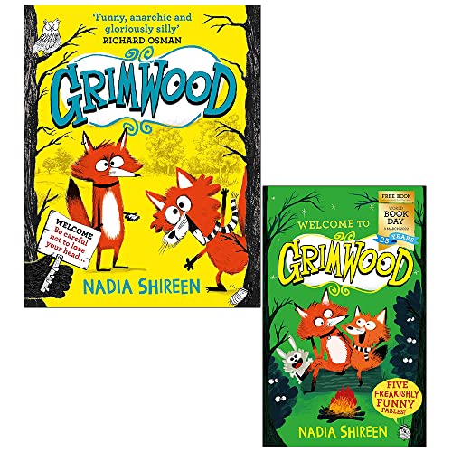 Nadia Shireen Collection 2 Books Set (Grimwood, Grimwood Five Freakishly Funny Fables World Book Day)