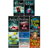 Katerina Diamond Collection 8 Books Set (The Teacher, The Secret, The Angel, The Promise, Truth or Die, Woman in the Water, The Heatwave, Trick or Treat)