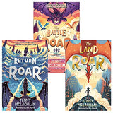 The Land of Roar series 3 books set (The Battle for Roar, Return to Roar, The Land of Roar)