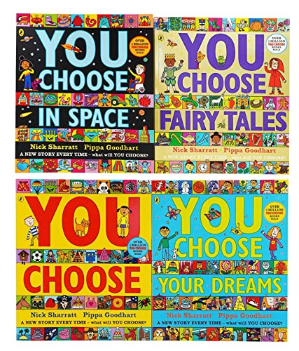 You Choose Series 4 Books Children's Collection Set by Pippa Goodhart and Nick Sharratt