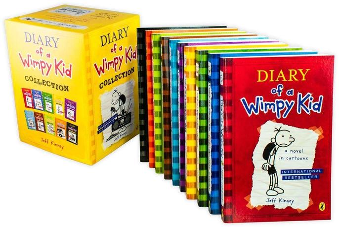 Diary of a Wimpy Kid 10 Books Box Set By Jeff Kinney Pack