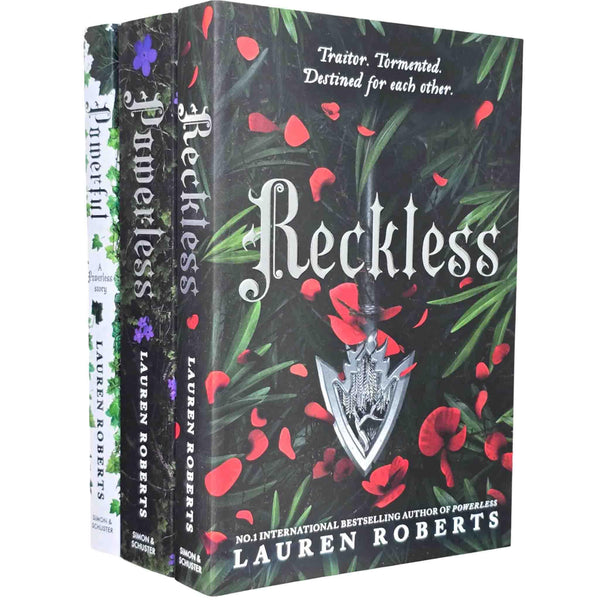 The Powerless Trilogy By Lauren Roberts 3 Books Collection (Powerless, Powerful and Reckless)