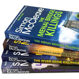 DI Ruth Hunter Series 8-11 Collection 4 Books Set By Simon McCleave (The Menai Bridge Killings, The Conway Harbour Killings, The River Seine Killings and The Lake Vyrnwy Killings) | Paperback