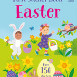 First Sticker Book Easter: A Sticker Activity Book with Eggs, Parades, and Bunnies by Holly Bathie | Board Book