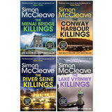 DI Ruth Hunter Series 8-11 Collection 4 Books Set By Simon McCleave (The Menai Bridge Killings, The Conway Harbour Killings, The River Seine Killings and The Lake Vyrnwy Killings) | Paperback