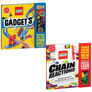 LEGO Gadgets (Klutz) and [Spiral-bound] Lego Chain Reactions 2 Books Collection Set by Klutz & Pat Murphy