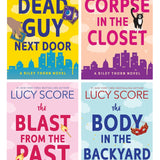 A Riley Thorn Novel Series (Book 1-4) by Lucy Score 4 Books Collection Set (The Dead Guy Next Door, The Corpse in the Closet, The Blast from the Past and The Body in the Backyard)