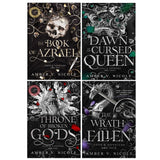 Gods and Monsters Series 1-4 Books Collection Set By Amber V. Nicole (The Book of Azrael, The Throne of Broken Gods, The Dawn of the Cursed Queen and The Wrath of the Fallen) | Paperback
