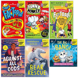 World Book Day 2026 Collection 6 Books Set (Funny FACTopia!, Bunny vs Monkey Total Chaos!, Unbelievable Football, Against All Odds, Bear Rescue and The Big Bang!) | Paperback