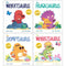 Rachel Bright DinoFeelings Collection 4 Books Set (The Worrysaurus, The Hugasaurus, The Stompysaurus and The Wobblysaurus)