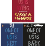 Karen M McManus Collection 3 Books Set (One of Us is Lying, One of Us is Next, One of Us is Back)