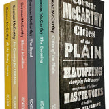 Cormac McCarthy Collection 6 Books Set (Cities of the Plain, The Crossing, The Road, Blood Meridian, No Country for Old Men, All the Pretty Horses)