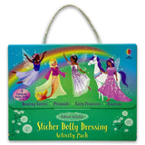 Usborne Sticker Dolly Dressing Activity Pack – 4 Mini Sticker Books | Unicorns, Mermaids, Dancing Fairies & Fairy Princesses | 500+ Stickers
