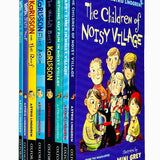 Astrid Lindgren Collection 8 Books Set (The Children of Noisy Village, Happy Times in Noisy Village, Nothing but Fun in Noisy Village,World's Best Karlsson,Karlsson Flies Again, on the Roof & More)
