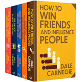 Dale Carnegie 5 Books Collection Set – Classics Sprayed Edge Deluxe Hardcover Edition | How to Win Friends and Influence People, How to Stop Worrying & More