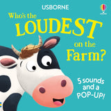 Usborne Who's the Loudest? 3 Books Collection Set by Sam Taplin – Zoo, Dinosaur & Farm | Interactive Animal Sound Board Books