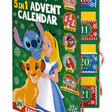 Disney: 5-in-1 Advent Calendar (Countdown to Christmas with stories, activities and quizzes!)- Filled with 24 fun surprises
