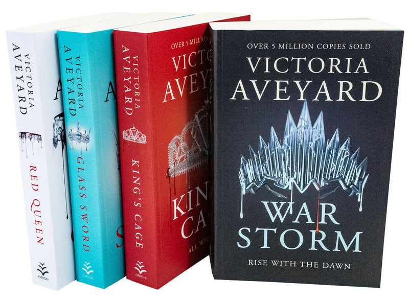 Red Queen Series 4 Books Collection Set Victoria Aveyard Red Queen, Glass Sword