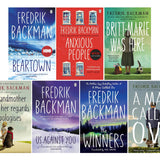 Fredrik Backman 7 Books Collection Set (Beartown, Us Against You, The Winners, Anxious People, Britt-Marie Was Here, My Grandmother Sends Her Regards and Apologises & A Man Called Ove)