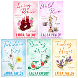 Magnolia Falls Series by Laura Pavlov 5 Books Collection Set (Loving Romeo, Wild River, Forbidden King, Beating Heart and Finding Hayes) | Paperback