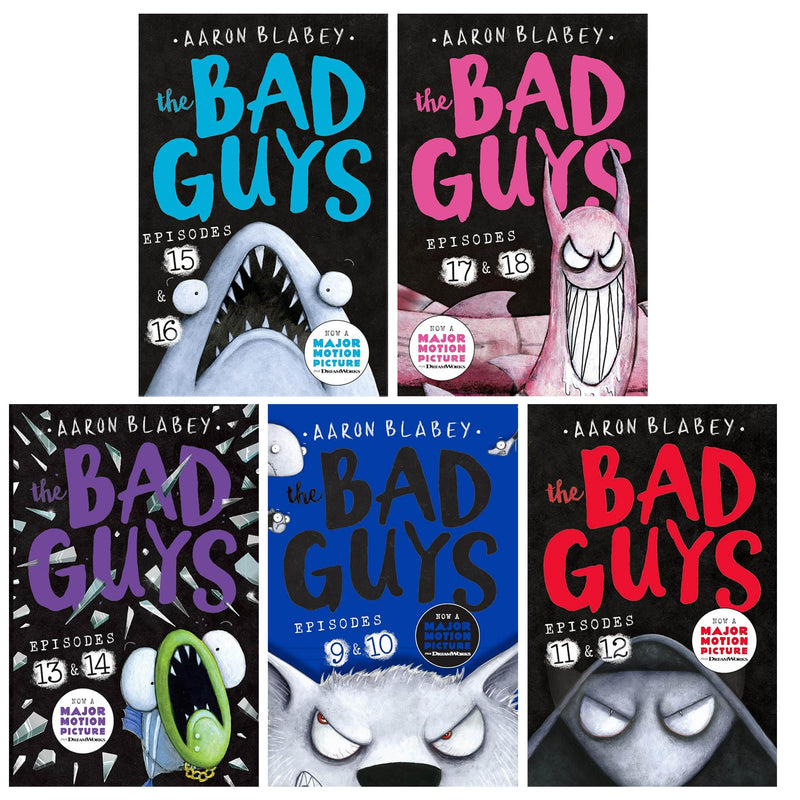 The Bad Guys 5 Books Collection Set By Aaron Blabey (Episodes 9-18)