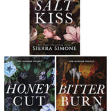 The Lyonesse Trilogy by Sierra Simone 3 Books Collection Set (Salt Kiss, Honey Cut and Bitter Burn)