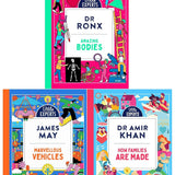 Little Experts Series Collection 3 Hardback Books on Marvellous Vehicles, Amazing Bodies, and How Families are Made for Young Readers!