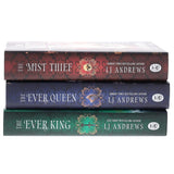 The Ever Seas Series by LJ Andrews 3 Books Collection Set (The Ever King, The Ever Queen and The Mist Thief) | Hardcover