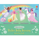 Usborne Sticker Dolly Dressing Activity Pack – 4 Mini Sticker Books | Unicorns, Mermaids, Dancing Fairies & Fairy Princesses | 500+ Stickers