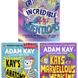 Adam Kay 3 Book Set – Illustrated Kids Collection | Kay’s Anatomy, Inventions, Medicine | Funny, Educational Science for Ages 12+