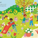 First Sticker Book Easter: A Sticker Activity Book with Eggs, Parades, and Bunnies by Holly Bathie | Board Book