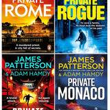 James Patterson Private Series 4 Books Collection Set (Books 16-19) (Private Rogue, Private Beijing, Private Rome, Private Monaco)