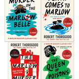 The Marlow Murder Club Mysteries Book 1-4 By Robert Thorogood 4 Books Collection Set (Murder On The Marlow Belle, The Queen of Poisons, Death Comes to Marlow and The Marlow Murder Club)