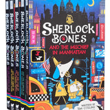 Adventures of Sherlock Bones By Tim Collins 5 Books Collection Set (Horror of the Haunted Castle, Mischief in Manhattan, Curse of the Pharaoh's Mask, Mystery of the Vanishing Magician and the Case of the Crown Jewel) | Paperback