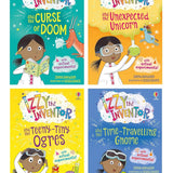 Izzy the Inventor Series By Zanna Davidson 4 Books Collection Set (The Unexpected Unicorn, The Curse of Doom, The Time-Travelling Gnome & the Teeny Tiny Ogres)