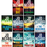 Harry Hole Series By Jo Nesbo Book 1-10 Collection 10 Books Set (Police, Phantom, The Leopard, The Snowman, The Redeemer, Nemesis, The Redbreast, The Devil's Star, Cockroaches and The Bat)
