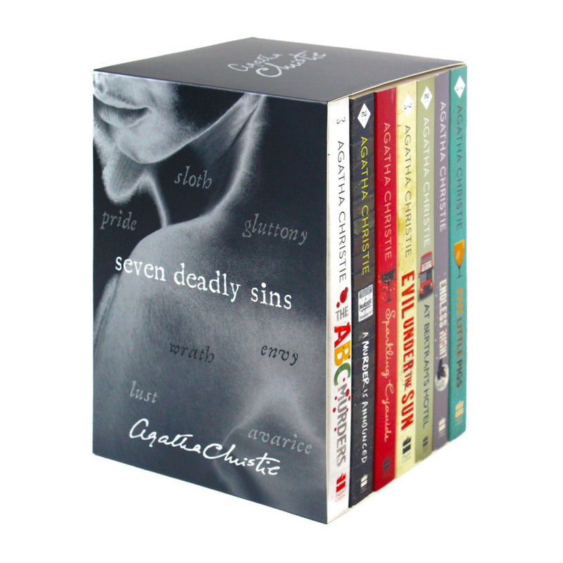 Photo of Agatha Christie Seven Deadly Sins Box Set on a White Background