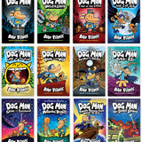 Dogman Series 1-12 Complete Books Set by Dav Pilkey