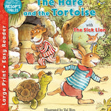 The Hare and the Tortoise and The Sick Lion (Aesop's Fables Easy Readers) - A Fun 6+ Year Old Children's Book