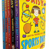 Daisy and the Trouble Collection Kes Gray 5 Books Set inc Series 2) Daisy And The Trouble With Burglars, Piggy Banks, Vampires, Coconuts, Sports Day.