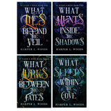 Of Flesh and Bone Series 4 Books Collection Set by Harper L. Woods (What Lies Beyond the Veil, What Hunts Inside the Shadows, What Lurks Between the Fates and What Sleeps Within the Cove)